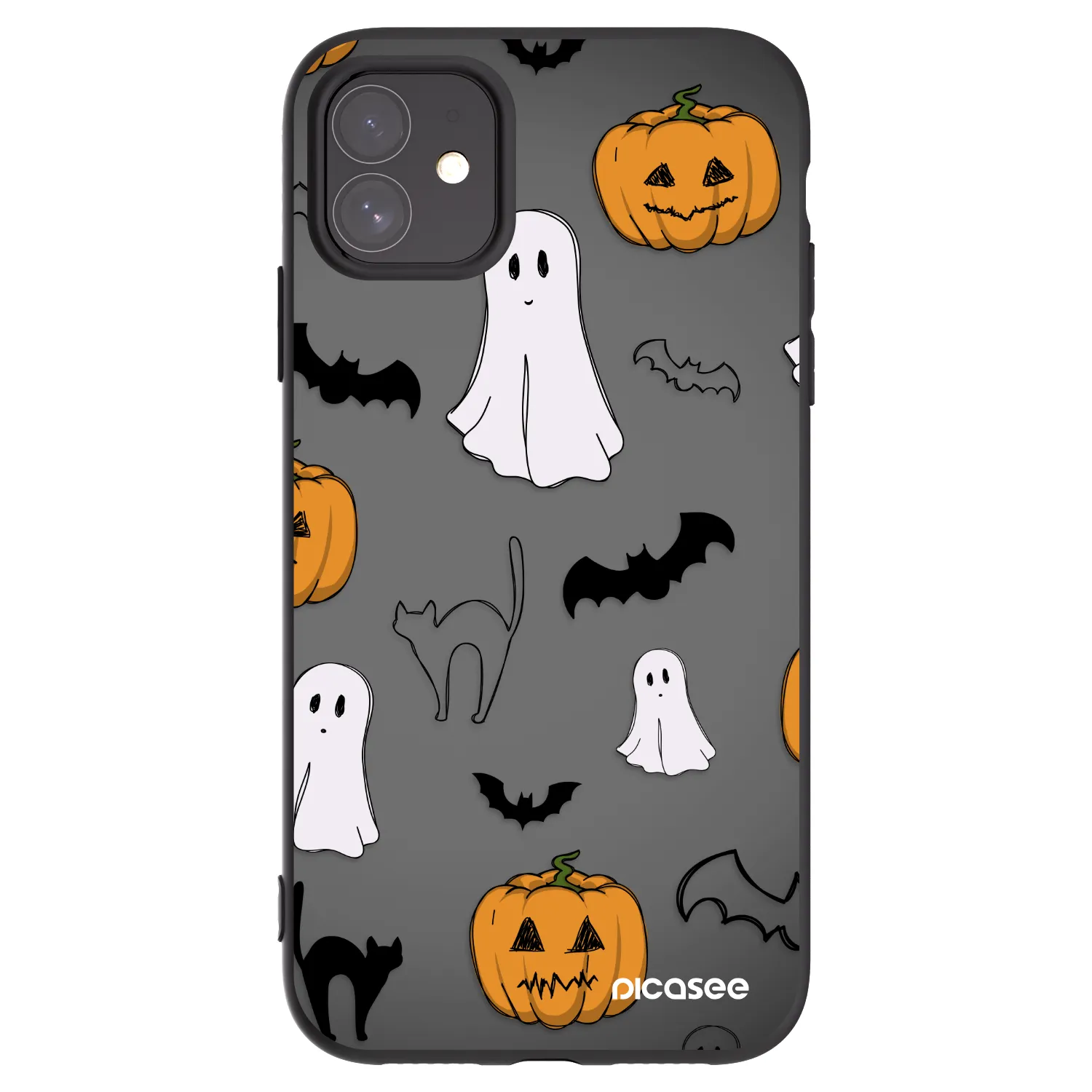 Picasee silikonový černý obal pro Apple iPhone 11 - Spooky crew