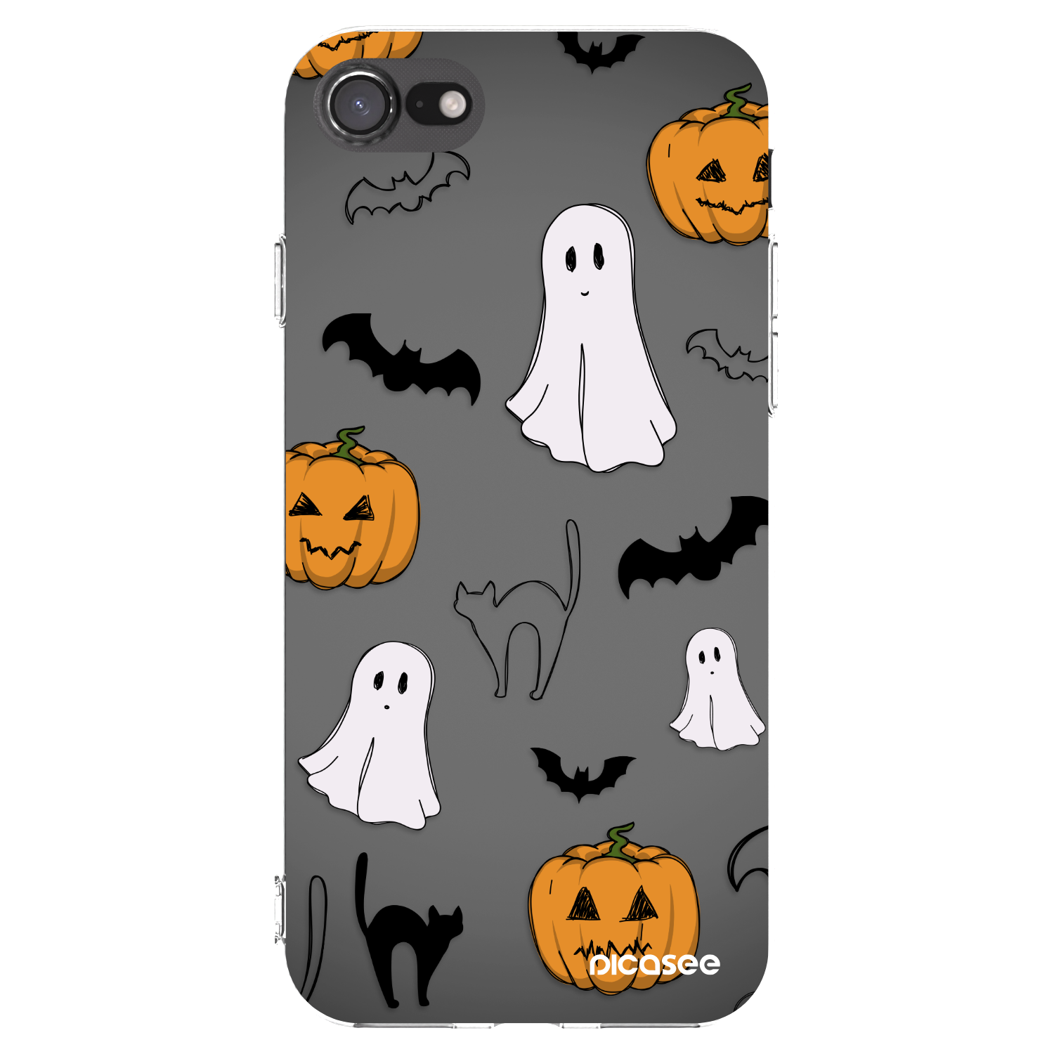Picasee silikonový průhledný obal pro Apple iPhone 8 - Spooky crew