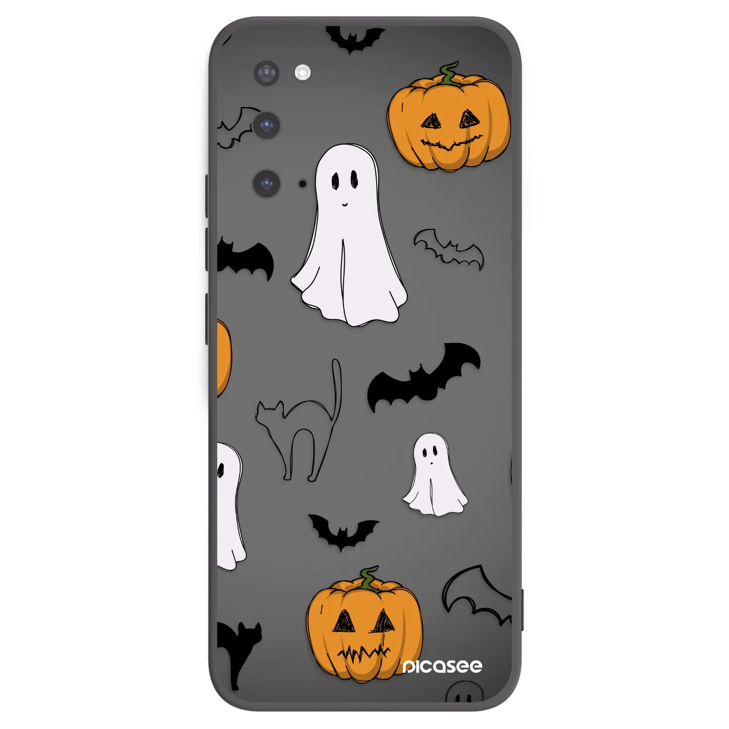 Picasee silikonový černý obal pro Samsung Galaxy S20 G980F - Spooky crew