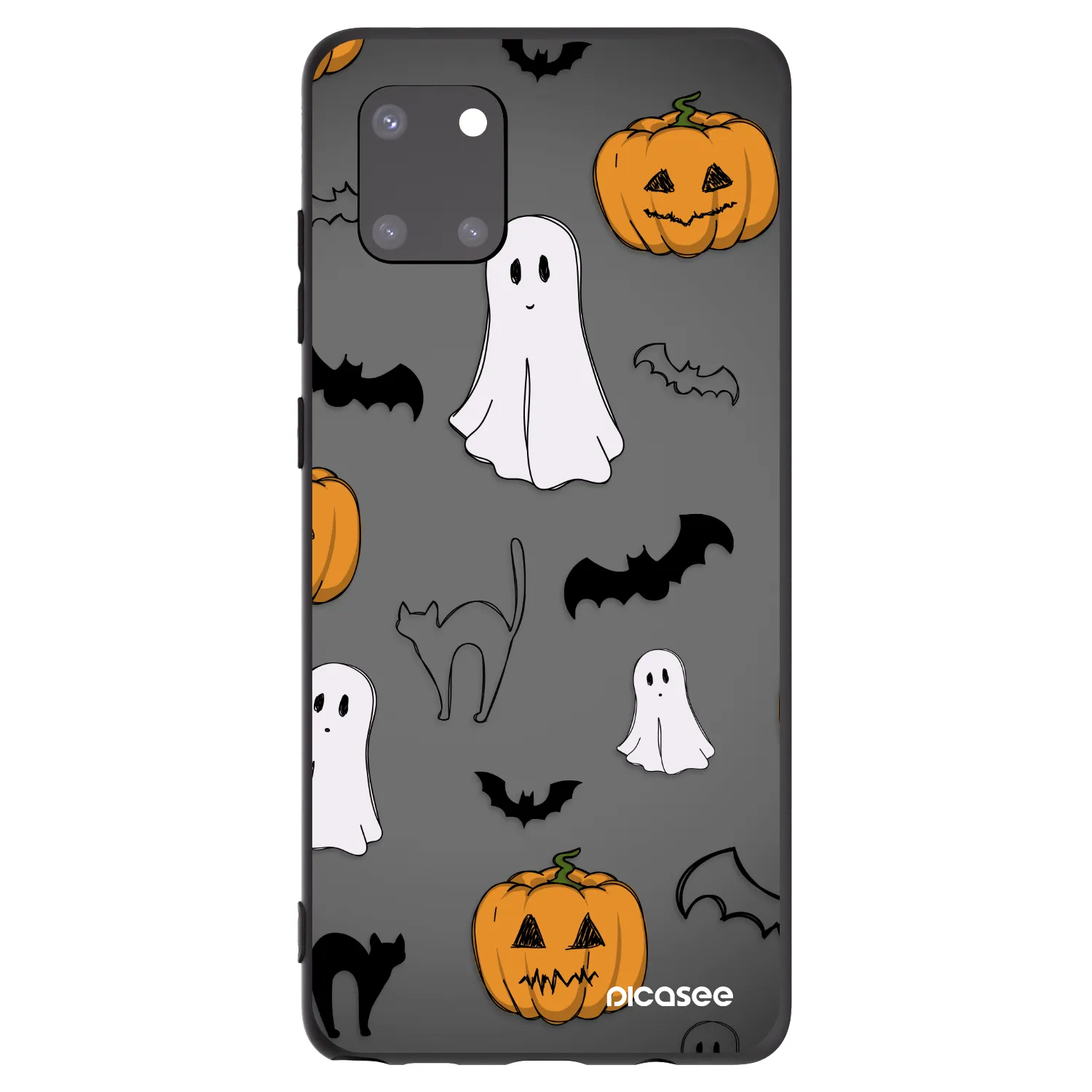 Picasee silikonový černý obal pro Samsung Galaxy Note 10 Lite N770F - Spooky crew