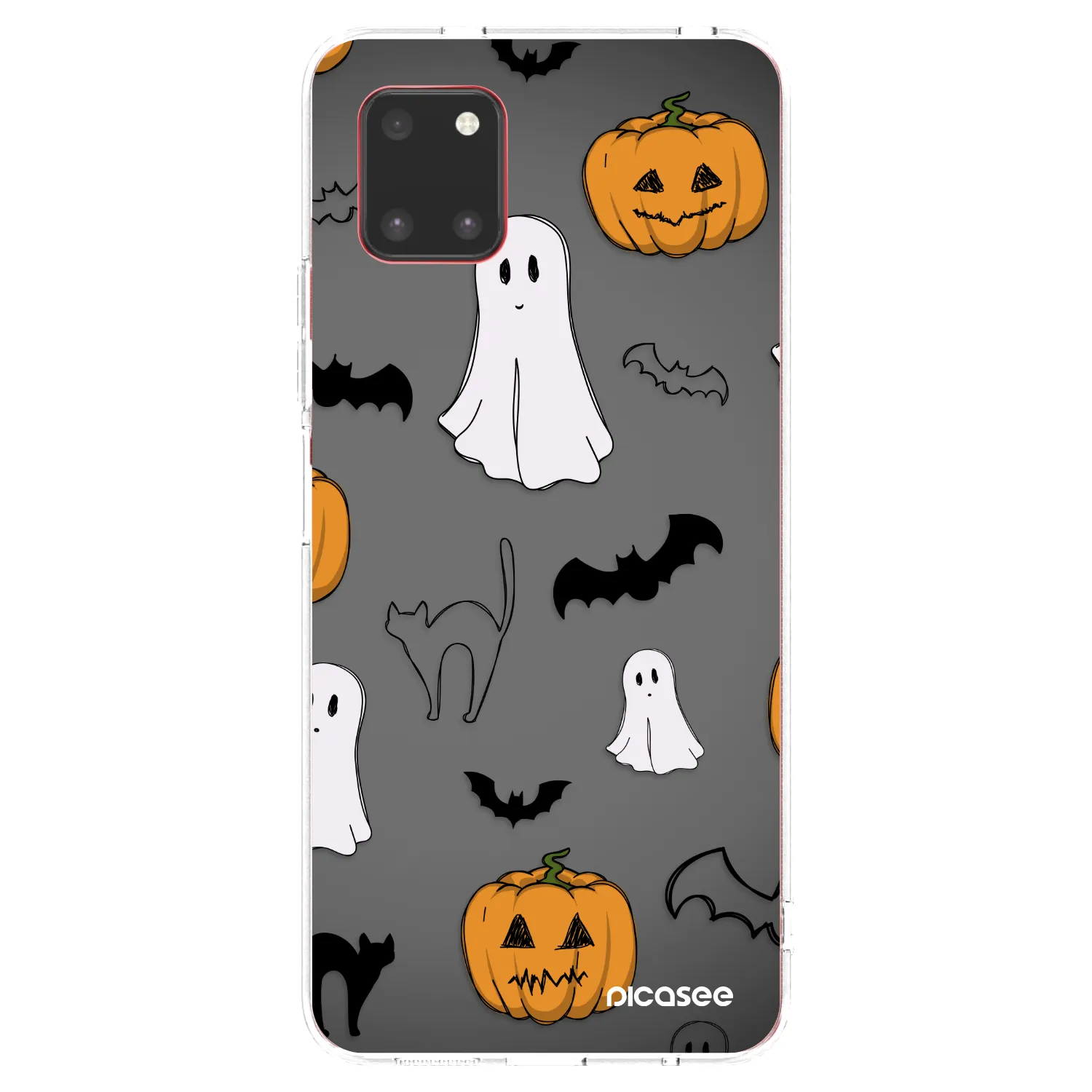 Picasee silikonový průhledný obal pro Samsung Galaxy Note 10 Lite N770F - Spooky crew