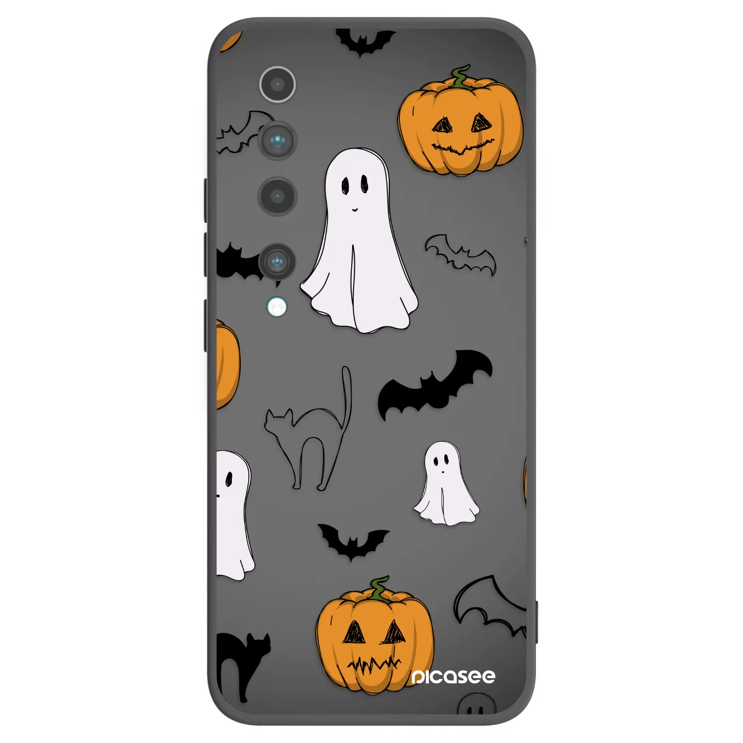 Picasee silikonový černý obal pro Xiaomi Mi 10 - Spooky crew