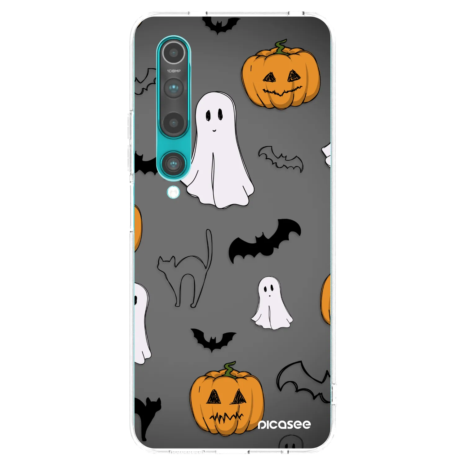 Picasee silikonový průhledný obal pro Xiaomi Mi 10 - Spooky crew