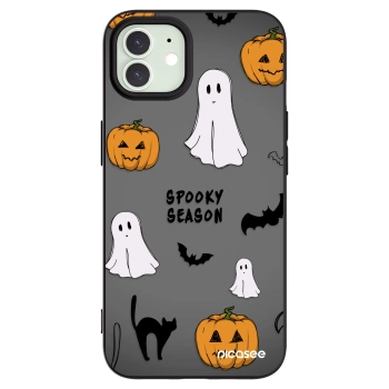Picasee silikonový černý obal pro Apple iPhone 12 - Spooky season 2