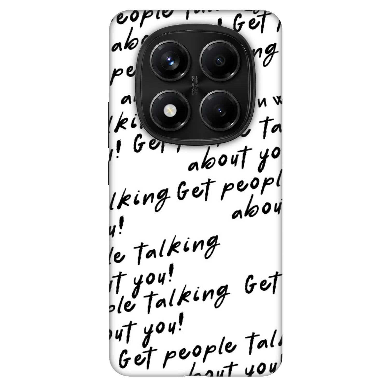 Picasee Fashion Case pro Xiaomi Redmi Note 14 Pro 5G - GET PEOPLE TALK ABOUT YOU