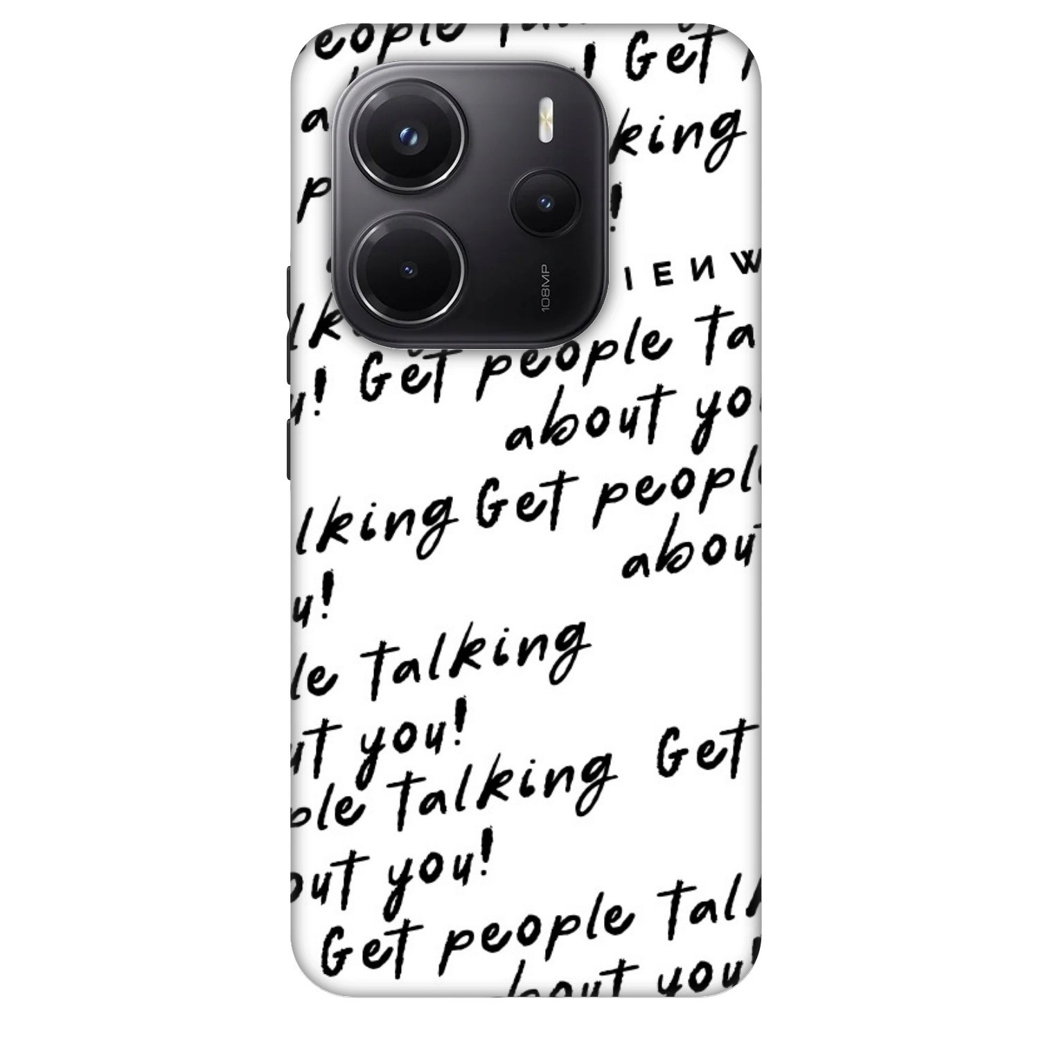 Picasee Fashion Case pro Xiaomi Redmi Note 14 5G - GET PEOPLE TALK ABOUT YOU