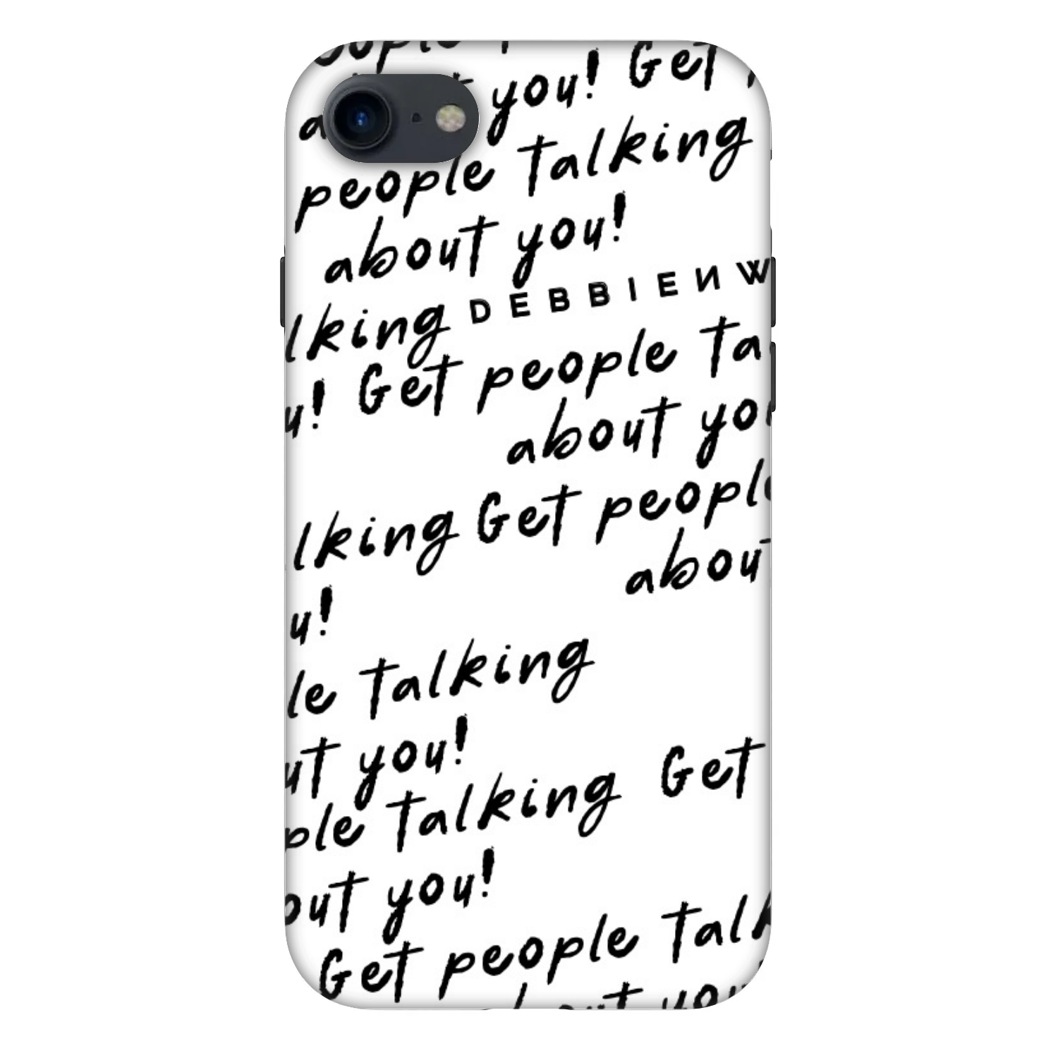 Picasee Fashion Case pro Apple iPhone SE 2022 - GET PEOPLE TALK ABOUT YOU