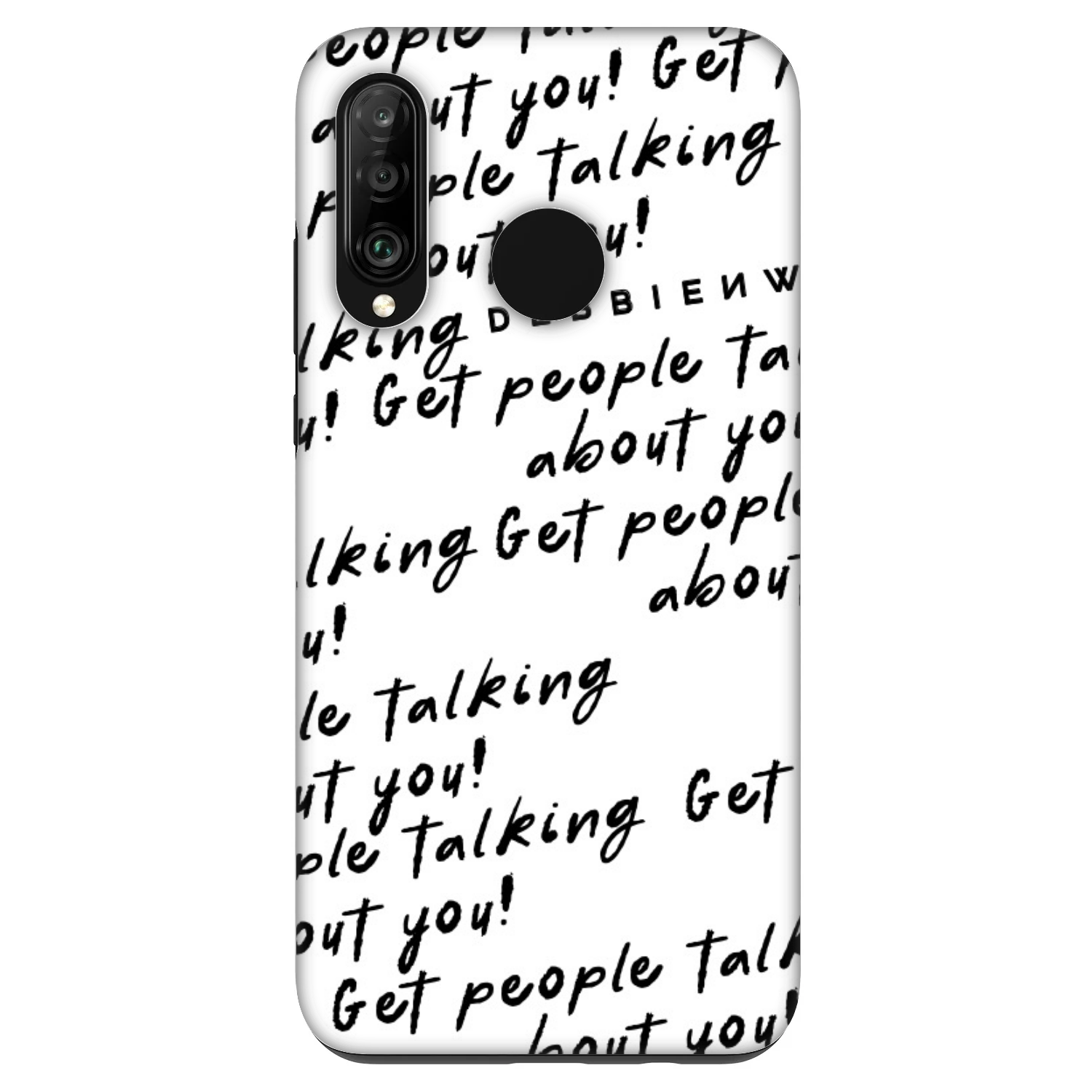 Picasee Fashion Case pro Huawei P30 Lite - GET PEOPLE TALK ABOUT YOU