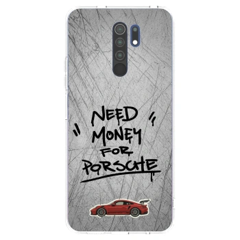 Picasee silikonový průhledný obal pro Xiaomi Redmi 9 - Grey Drift