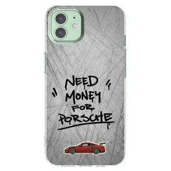 Picasee silikonový průhledný obal pro Apple iPhone 12 - Grey Drift