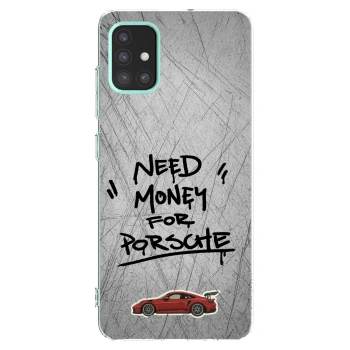 Picasee silikonový průhledný obal pro Samsung Galaxy M31s - Grey Drift