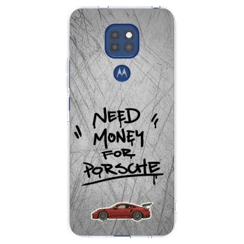Picasee silikonový průhledný obal pro Motorola Moto G9 Play - Grey Drift