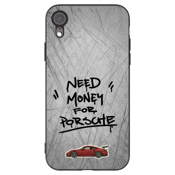 Picasee silikonový černý obal pro Apple iPhone XR - Grey Drift