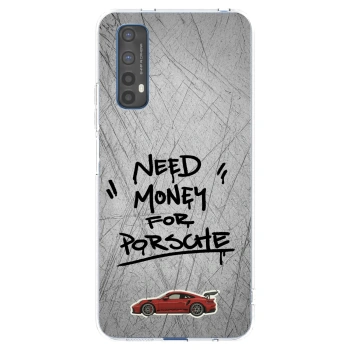 Picasee silikonový průhledný obal pro Realme 7 - Grey Drift