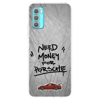 Picasee silikonový průhledný obal pro Motorola Moto G60 - Grey Drift