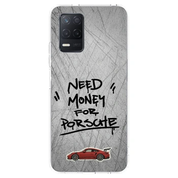 Picasee silikonový průhledný obal pro Realme 8 5G - Grey Drift