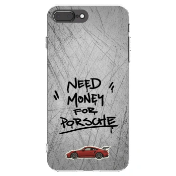 Picasee silikonový průhledný obal pro Apple iPhone 7 Plus - Grey Drift