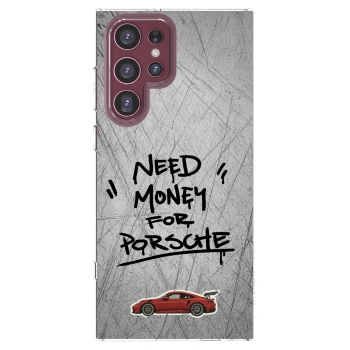 Picasee silikonový průhledný obal pro Samsung Galaxy S22 Ultra 5G - Grey Drift