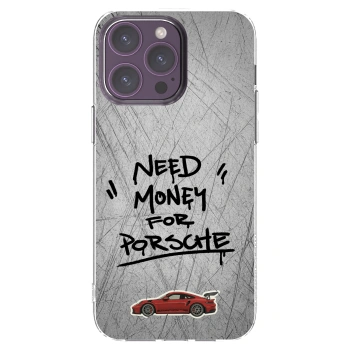 Picasee silikonový průhledný obal pro Apple iPhone 14 Pro Max - Grey Drift