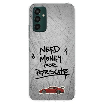 Picasee silikonový průhledný obal pro Samsung Galaxy M13 M135F - Grey Drift