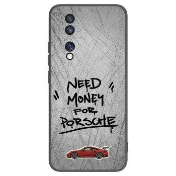 Picasee silikonový černý obal pro Honor 70 - Grey Drift