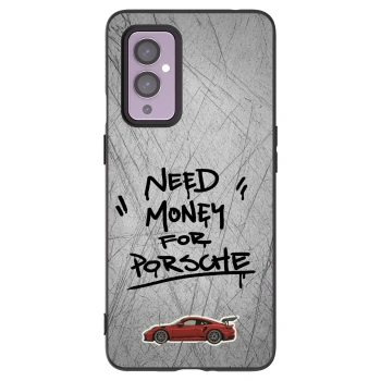 Picasee silikonový černý obal pro OnePlus 9 - Grey Drift
