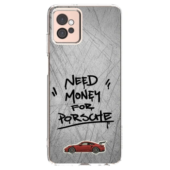 Picasee silikonový průhledný obal pro Motorola Moto G32 - Grey Drift