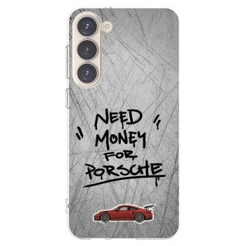 Picasee silikonový průhledný obal pro Samsung Galaxy S23+ 5G - Grey Drift