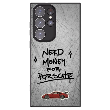 Picasee silikonový černý obal pro Samsung Galaxy S23 Ultra 5G - Grey Drift