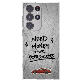 Picasee silikonový průhledný obal pro Samsung Galaxy S23 Ultra 5G - Grey Drift
