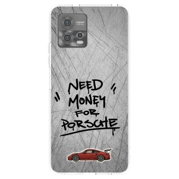 Picasee silikonový průhledný obal pro Motorola Moto G72 - Grey Drift