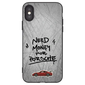 Picasee silikonový černý obal pro Apple iPhone X/XS - Grey Drift