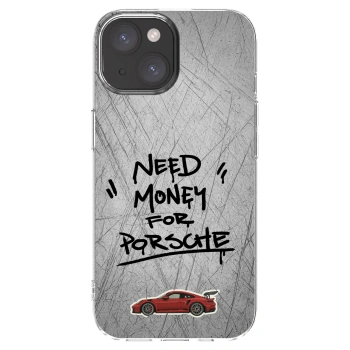 Picasee silikonový průhledný obal pro Apple iPhone 15 - Grey Drift