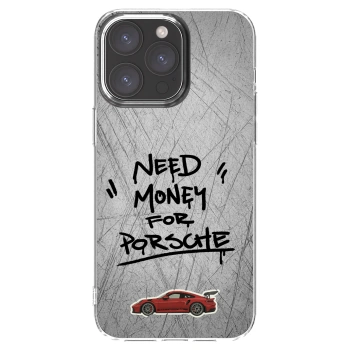Picasee silikonový průhledný obal pro Apple iPhone 15 Pro Max - Grey Drift
