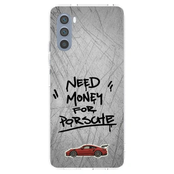 Picasee silikonový průhledný obal pro Motorola Moto G62 - Grey Drift