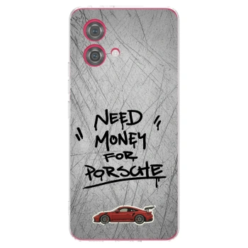 Picasee silikonový průhledný obal pro Motorola Moto G84 5G - Grey Drift