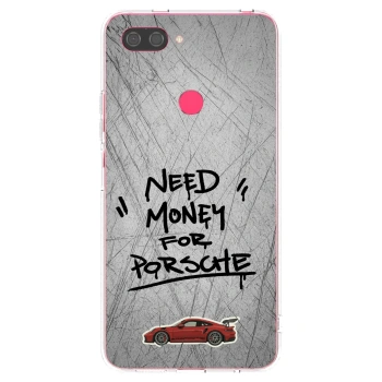 Picasee silikonový průhledný obal pro Xiaomi Mi 8 Lite - Grey Drift