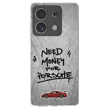 Picasee silikonový průhledný obal pro Xiaomi Redmi Note 13 4G - Grey Drift