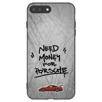 Picasee silikonový černý obal pro Apple iPhone 8 Plus - Grey Drift