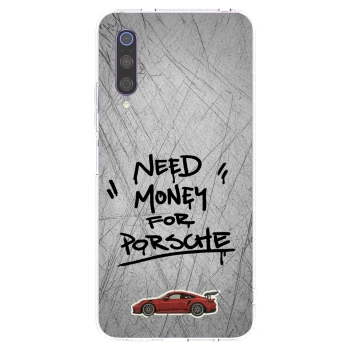 Picasee silikonový průhledný obal pro Xiaomi Mi 9 - Grey Drift