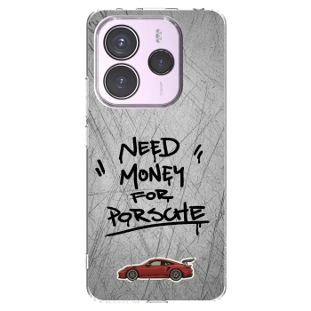 Picasee silikonový průhledný obal pro Xiaomi Redmi Note 14 5G - Grey Drift