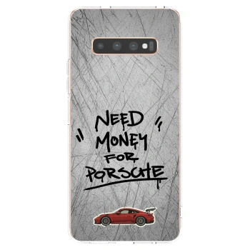Picasee silikonový průhledný obal pro Samsung Galaxy S10 Plus G975 - Grey Drift