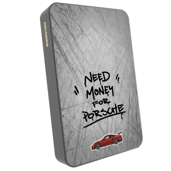 Picasee Powerbanka s MagSafe 10 000 mAh Šedá - Grey Drift