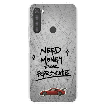 Picasee silikonový průhledný obal pro Xiaomi Redmi Note 8 - Grey Drift