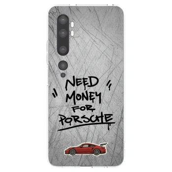 Picasee silikonový průhledný obal pro Xiaomi Mi Note 10 (Pro) - Grey Drift