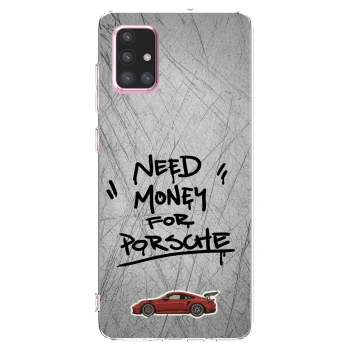 Picasee silikonový průhledný obal pro Samsung Galaxy A71 A715F - Grey Drift