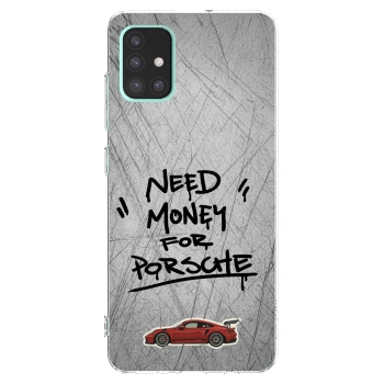 Picasee silikonový průhledný obal pro Samsung Galaxy A51 A515F - Grey Drift