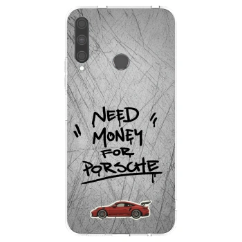 Picasee silikonový průhledný obal pro Huawei P40 Lite E - Grey Drift