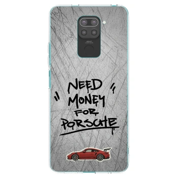Picasee silikonový černý obal pro Xiaomi Redmi Note 9 - Grey Drift