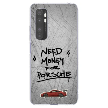 Picasee silikonový průhledný obal pro Xiaomi Mi Note 10 Lite - Grey Drift